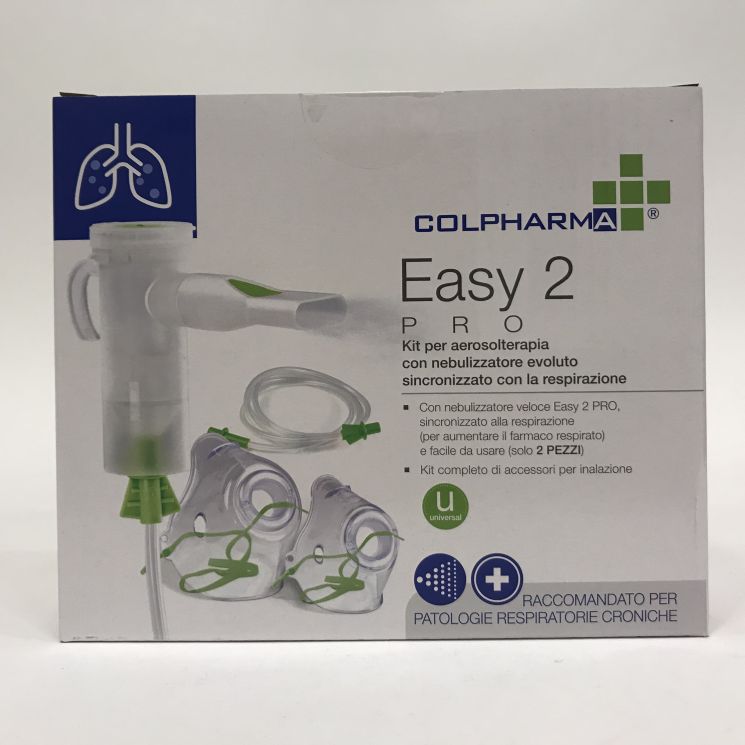Colpharma Easy 2 Pro Kit Completo per Aerosolterapia